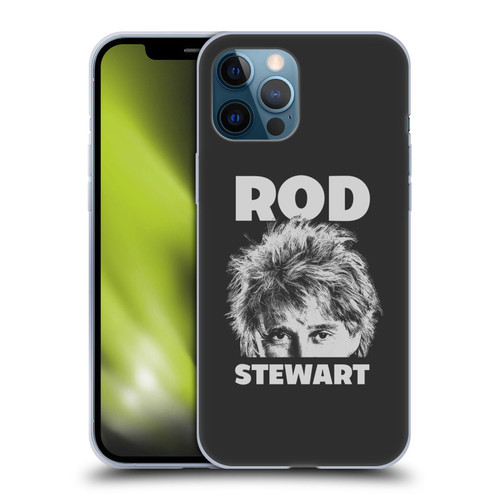 Rod Stewart Art Black And White Soft Gel Case for Apple iPhone 12 Pro Max