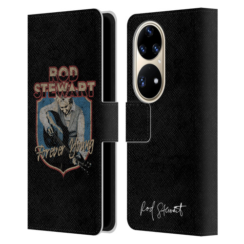 Rod Stewart Art Forever Young Leather Book Wallet Case Cover For Huawei P50 Pro