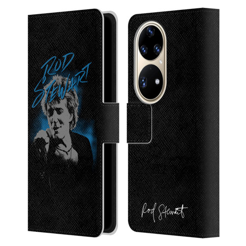 Rod Stewart Art Scribble Leather Book Wallet Case Cover For Huawei P50 Pro