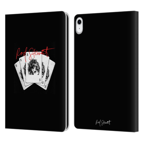 Rod Stewart Art Poker Hand Leather Book Wallet Case Cover For Apple iPad 10.9 (2022)