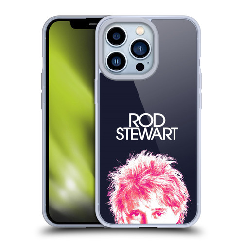 Rod Stewart Art Neon Soft Gel Case for Apple iPhone 13 Pro