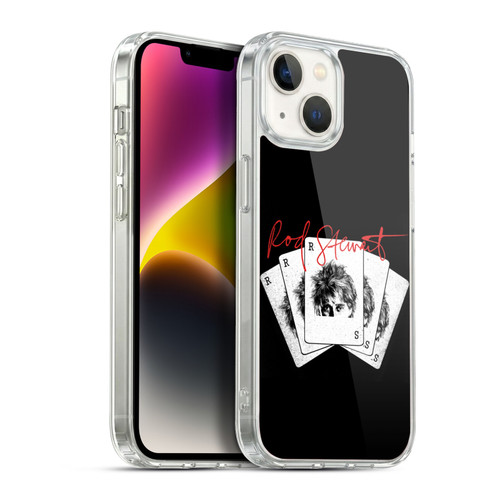 Rod Stewart Art Poker Hand Soft Gel Case for Apple iPhone 14