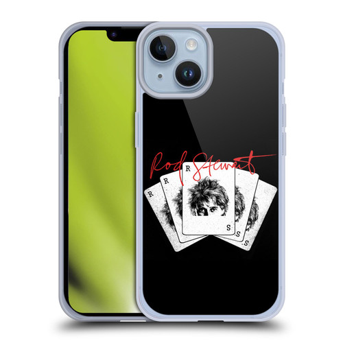 Rod Stewart Art Poker Hand Soft Gel Case for Apple iPhone 14