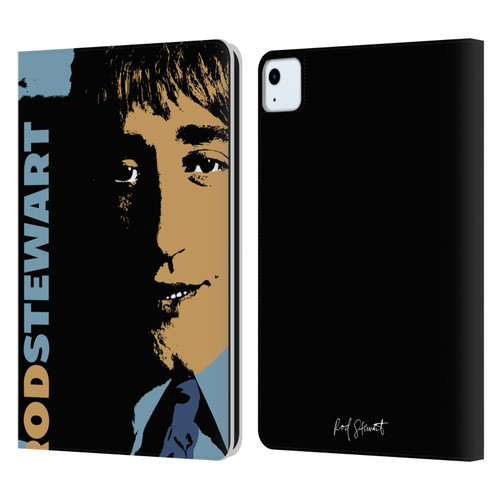 Rod Stewart Art Yesterday Retro Leather Book Wallet Case Cover For Apple iPad Air 2020 / 2022