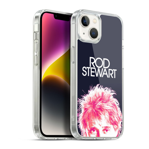 Rod Stewart Art Neon Soft Gel Case for Apple iPhone 14 Plus