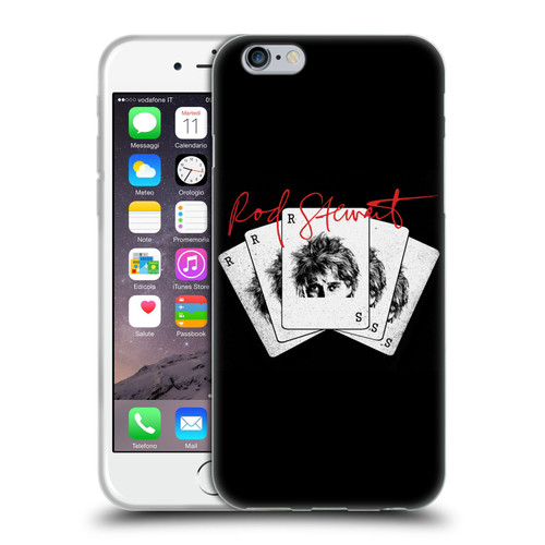 Rod Stewart Art Poker Hand Soft Gel Case for Apple iPhone 6 / iPhone 6s