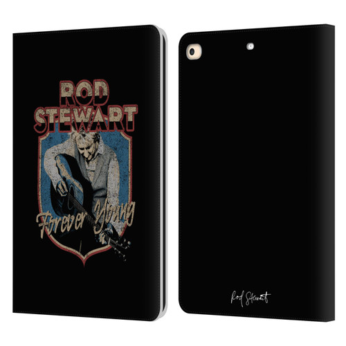 Rod Stewart Art Forever Young Leather Book Wallet Case Cover For Apple iPad 9.7 2017 / iPad 9.7 2018