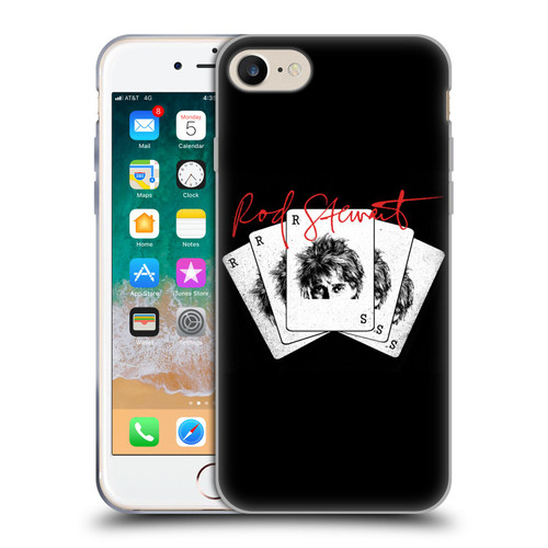 Rod Stewart Art Poker Hand Soft Gel Case for Apple iPhone 7 / 8 / SE 2020 & 2022