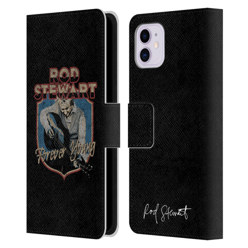 Rod Stewart Art Forever Young Leather Book Wallet Case Cover For Apple iPhone 11