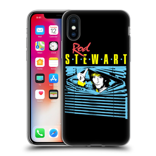 Rod Stewart Art Blinds Soft Gel Case for Apple iPhone X / iPhone XS