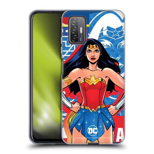 DC Women Core Compositions Wonder Woman Soft Gel Case for HTC Desire 21 Pro 5G