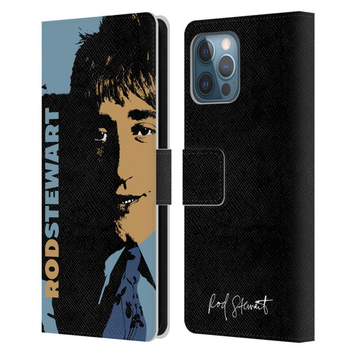 Rod Stewart Art Yesterday Retro Leather Book Wallet Case Cover For Apple iPhone 12 Pro Max