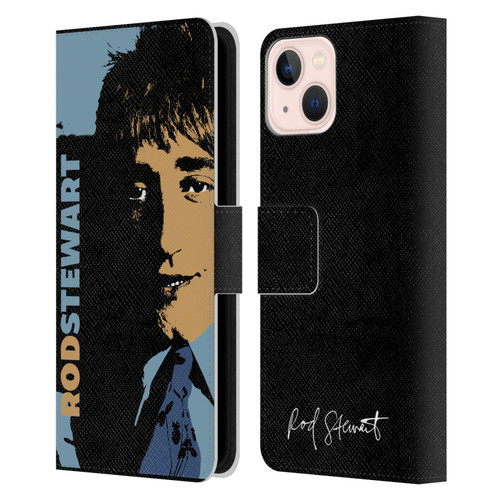 Rod Stewart Art Yesterday Retro Leather Book Wallet Case Cover For Apple iPhone 13