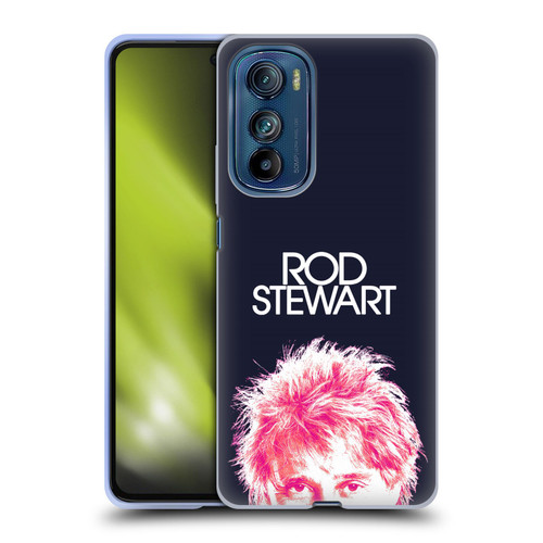 Rod Stewart Art Neon Soft Gel Case for Motorola Edge 30