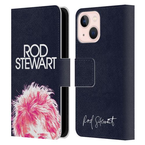 Rod Stewart Art Neon Leather Book Wallet Case Cover For Apple iPhone 13 Mini