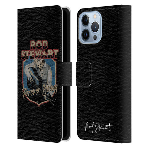 Rod Stewart Art Forever Young Leather Book Wallet Case Cover For Apple iPhone 13 Pro Max