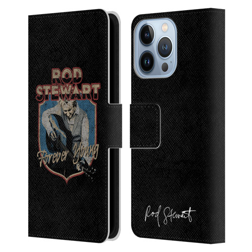 Rod Stewart Art Forever Young Leather Book Wallet Case Cover For Apple iPhone 13 Pro