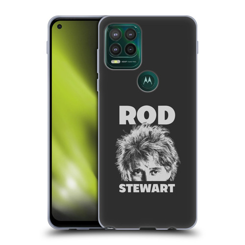 Rod Stewart Art Black And White Soft Gel Case for Motorola Moto G Stylus 5G 2021