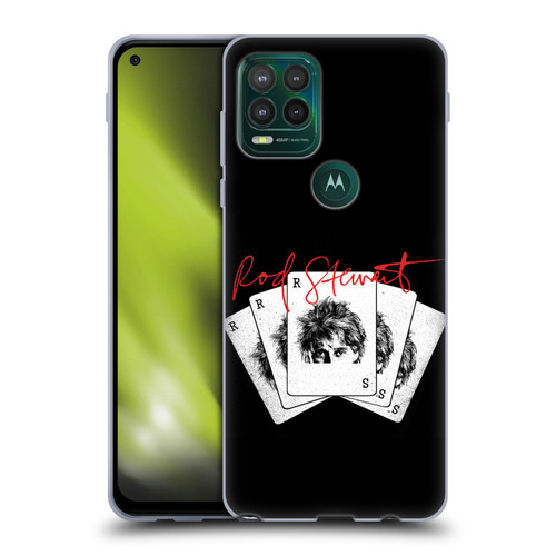 Rod Stewart Art Poker Hand Soft Gel Case for Motorola Moto G Stylus 5G 2021