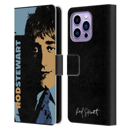 Rod Stewart Art Yesterday Retro Leather Book Wallet Case Cover For Apple iPhone 14 Pro Max