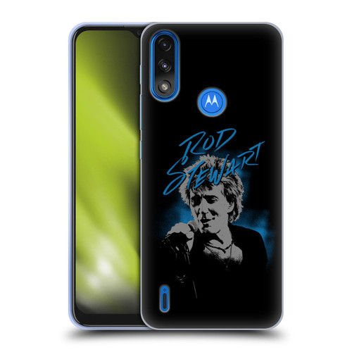 Rod Stewart Art Scribble Soft Gel Case for Motorola Moto E7 Power / Moto E7i Power