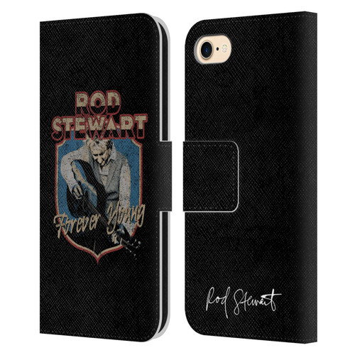 Rod Stewart Art Forever Young Leather Book Wallet Case Cover For Apple iPhone 7 / 8 / SE 2020 & 2022