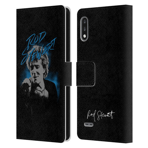 Rod Stewart Art Scribble Leather Book Wallet Case Cover For LG K22