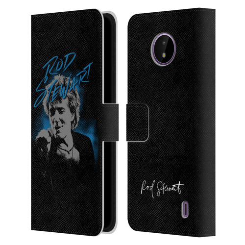 Rod Stewart Art Scribble Leather Book Wallet Case Cover For Nokia C10 / C20