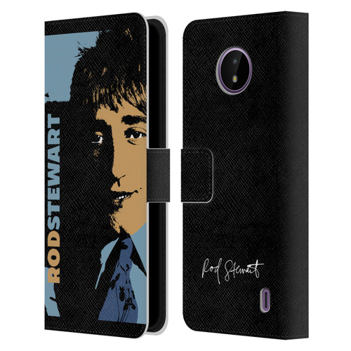 Rod Stewart Art Yesterday Retro Leather Book Wallet Case Cover For Nokia C10 / C20