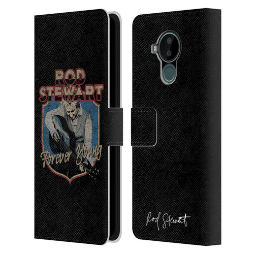 Rod Stewart Art Forever Young Leather Book Wallet Case Cover For Nokia C30