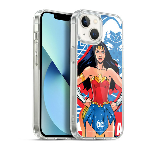 DC Women Core Compositions Wonder Woman Soft Gel Case for Apple iPhone 13