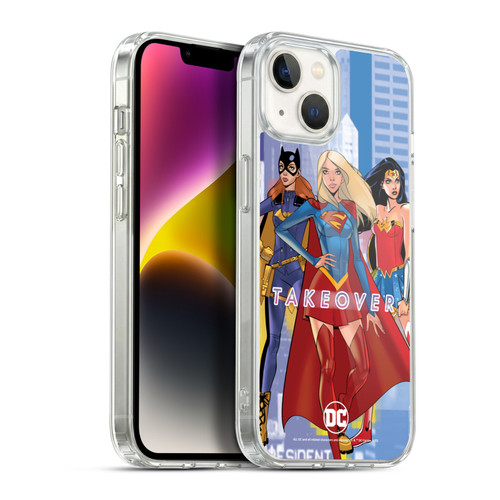 DC Women Core Compositions Girl Power Soft Gel Case for Apple iPhone 14 Plus & MagSafe