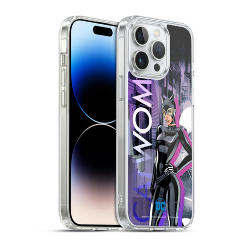 DC Women Core Compositions Catwoman Soft Gel Case for Apple iPhone 14 Pro Max & MagSafe