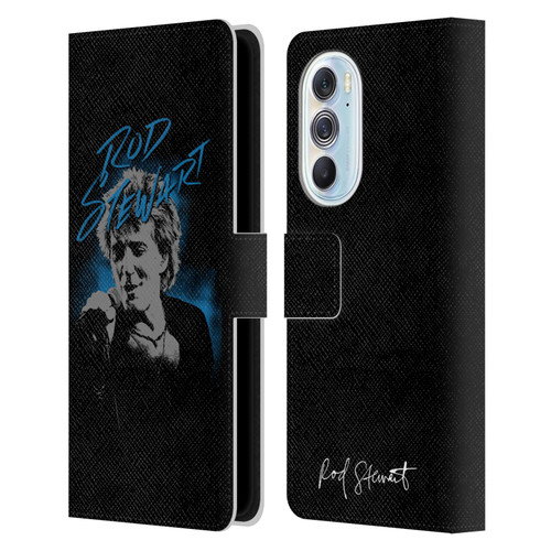 Rod Stewart Art Scribble Leather Book Wallet Case Cover For Motorola Edge X30