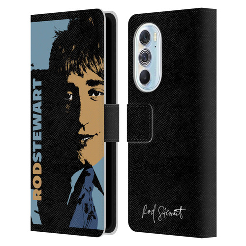 Rod Stewart Art Yesterday Retro Leather Book Wallet Case Cover For Motorola Edge X30