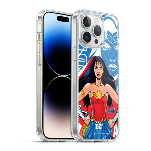 DC Women Core Compositions Wonder Woman Soft Gel Case for Apple iPhone 14 Pro Max & MagSafe