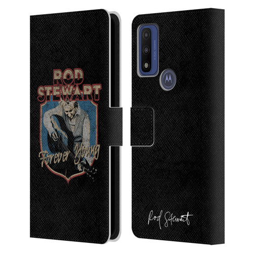 Rod Stewart Art Forever Young Leather Book Wallet Case Cover For Motorola G Pure