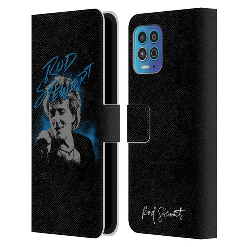 Rod Stewart Art Scribble Leather Book Wallet Case Cover For Motorola Moto G100