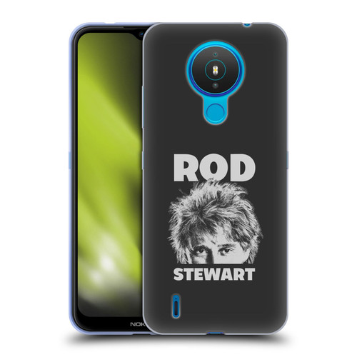 Rod Stewart Art Black And White Soft Gel Case for Nokia 1.4