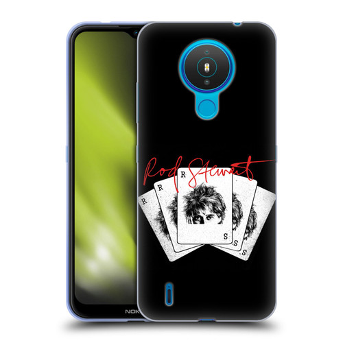 Rod Stewart Art Poker Hand Soft Gel Case for Nokia 1.4