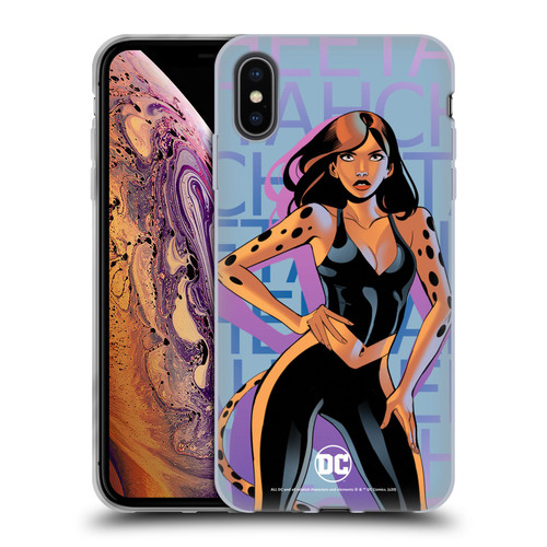 DC Women Core Compositions Cheetah Soft Gel Case for Apple iPhone XS Max