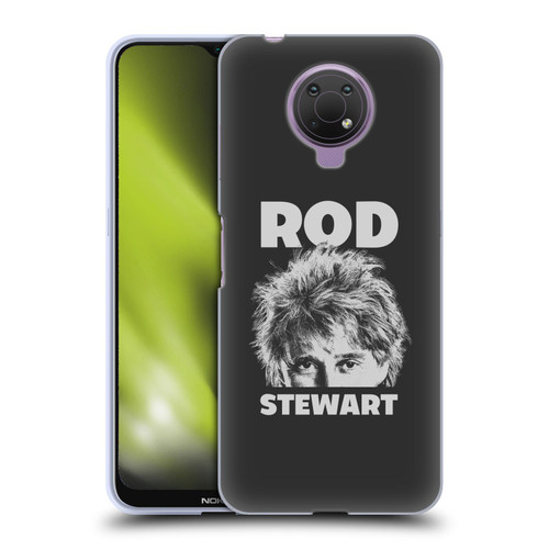 Rod Stewart Art Black And White Soft Gel Case for Nokia G10