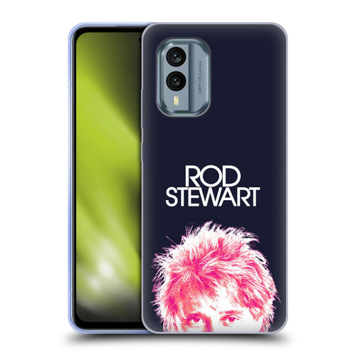 Rod Stewart Art Neon Soft Gel Case for Nokia X30