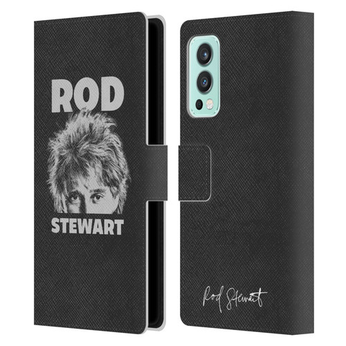 Rod Stewart Art Black And White Leather Book Wallet Case Cover For OnePlus Nord 2 5G