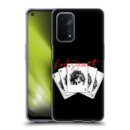 Rod Stewart Art Poker Hand Soft Gel Case for OPPO A54 5G