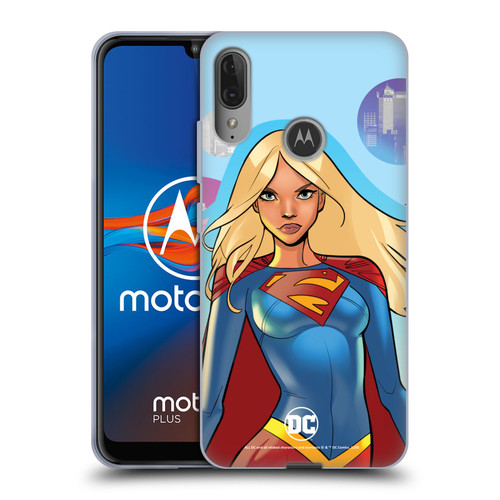 DC Women Core Compositions Supergirl Soft Gel Case for Motorola Moto E6 Plus
