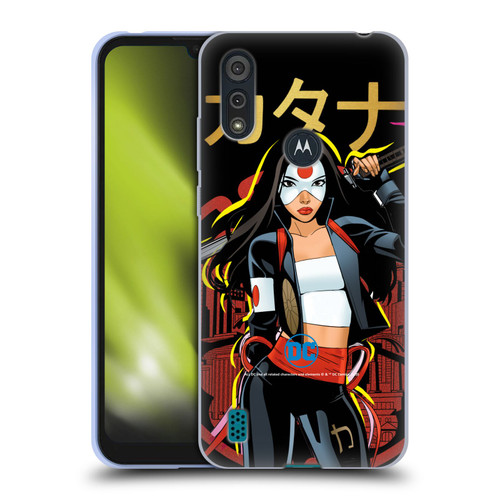 DC Women Core Compositions Katana Soft Gel Case for Motorola Moto E6s (2020)