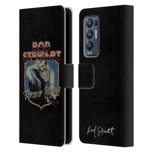 Rod Stewart Art Forever Young Leather Book Wallet Case Cover For OPPO Find X3 Neo / Reno5 Pro+ 5G