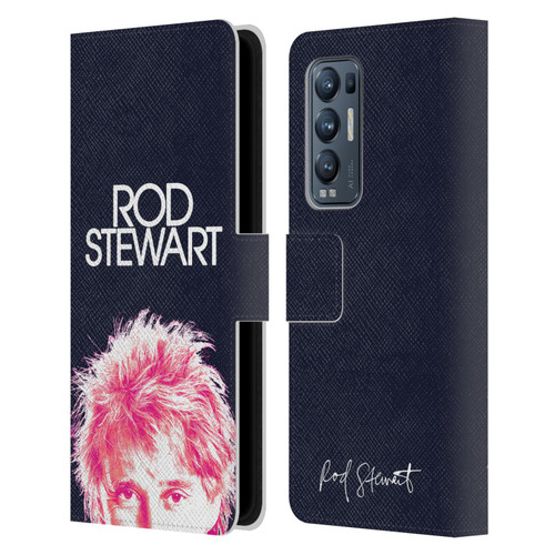 Rod Stewart Art Neon Leather Book Wallet Case Cover For OPPO Find X3 Neo / Reno5 Pro+ 5G