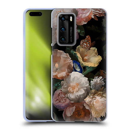UtArt Antique Flowers Botanical Beauty Soft Gel Case for Huawei P40 5G